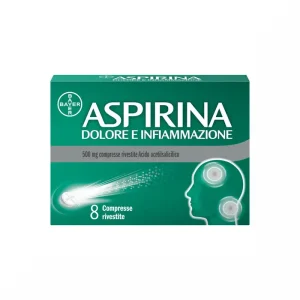 Aspirina Dolore e Infiammazione 500mg – 8 compresse rivestite
