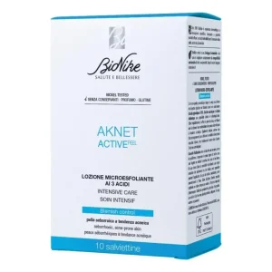 Bionike Aknet Active Peel – 10 Salviettine Monouso
