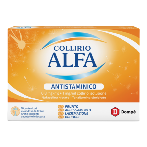 Collirio Alfa Antistaminico – 10 Contenitori Monodose da 0,3ml 1+1 omaggio
