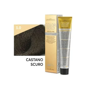 Color Gold Crema Colorante Ammonia Free – 3.0 Castano Scuro 100 ml – Design Look