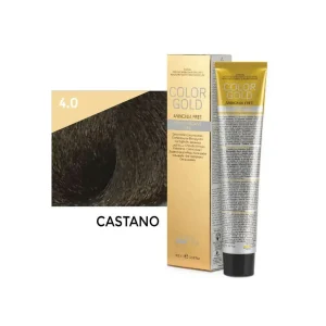 Color Gold Crema Colorante Ammonia Free – 4.0 Castano 100 ml – Design Look