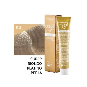 Color Lux Crema Colorante – 11.2 Super Biondo Platino Perla 100 ml – Design Look