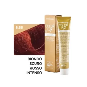 Color Lux Crema Colorante – 6.66 Biondo Scuro Rosso Intenso 100 ml – Design Look
