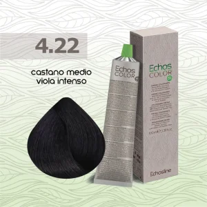 Echos Color – Crema colorante capelli – 4.22 Castano Medio Viola Intenso – 100 ml