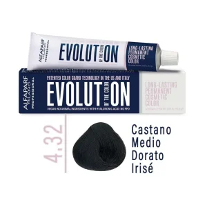 Evolution of the Color Colorazione Cosmetica Permanente – 4.32 Castano Medio Dorato Irisé – 60 ml – Alfaparf Milano