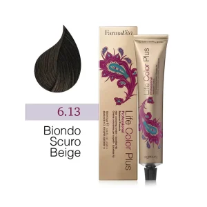 FarmaVita – Life Color Plus Professional – Crema Colorante per Capelli – 6.13 Biondo Scuro Beige – 100 ml