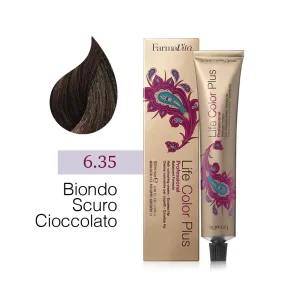 FarmaVita – Life Color Plus Professional – Crema Colorante per Capelli – 6.35 Biondo Scuro Cioccolato – 100 ml