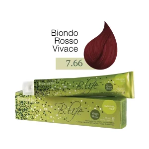 Farmavita – B.Life Color – Senza Ammoniaca – Crema Colorante per Capelli – 7.66 Biondo Rosso Vivace  – 100 ml