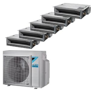 Daikin Condizionatore canalizzabile ultra piatto Penta Split 5MXM90A + FDXM25F3/F9 + FDXM25F3/F9 + FDXM25F3/F9 + FDXM25F3/F9 + FDXM25F3/F9 – spedizione gratuita, possibile installazione, miglior prezzo con incentivi 2026